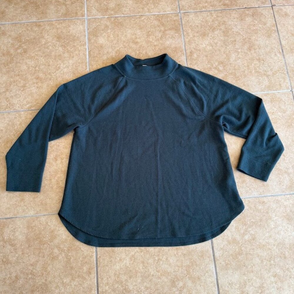 Dark Green Fleece Pullover Sweater (2X)